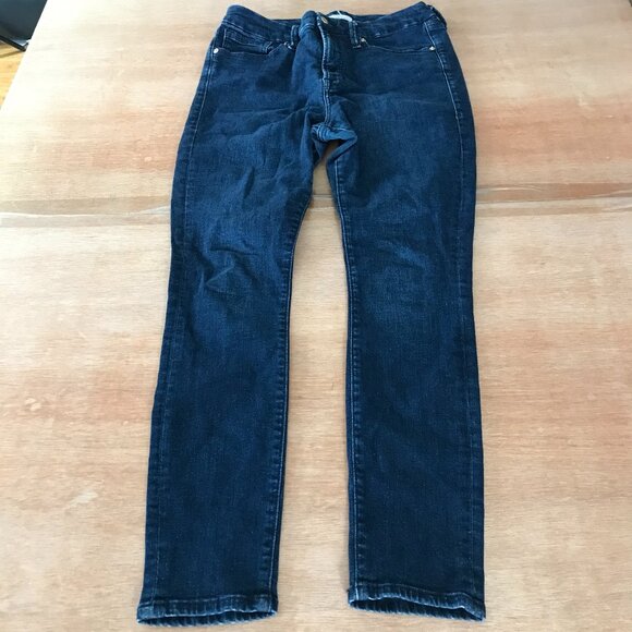 Good American Good Legs Skinny Jeans Women 12/31 Blue High Rise GL873T Blue224 - Picture 1 of 12